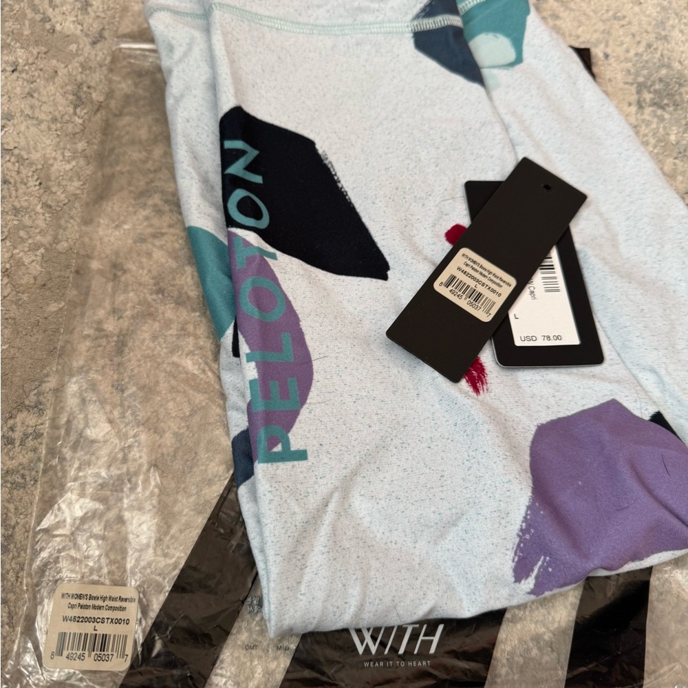 Nwt Peloton X With Modern Composition Leggings Si… - image 3